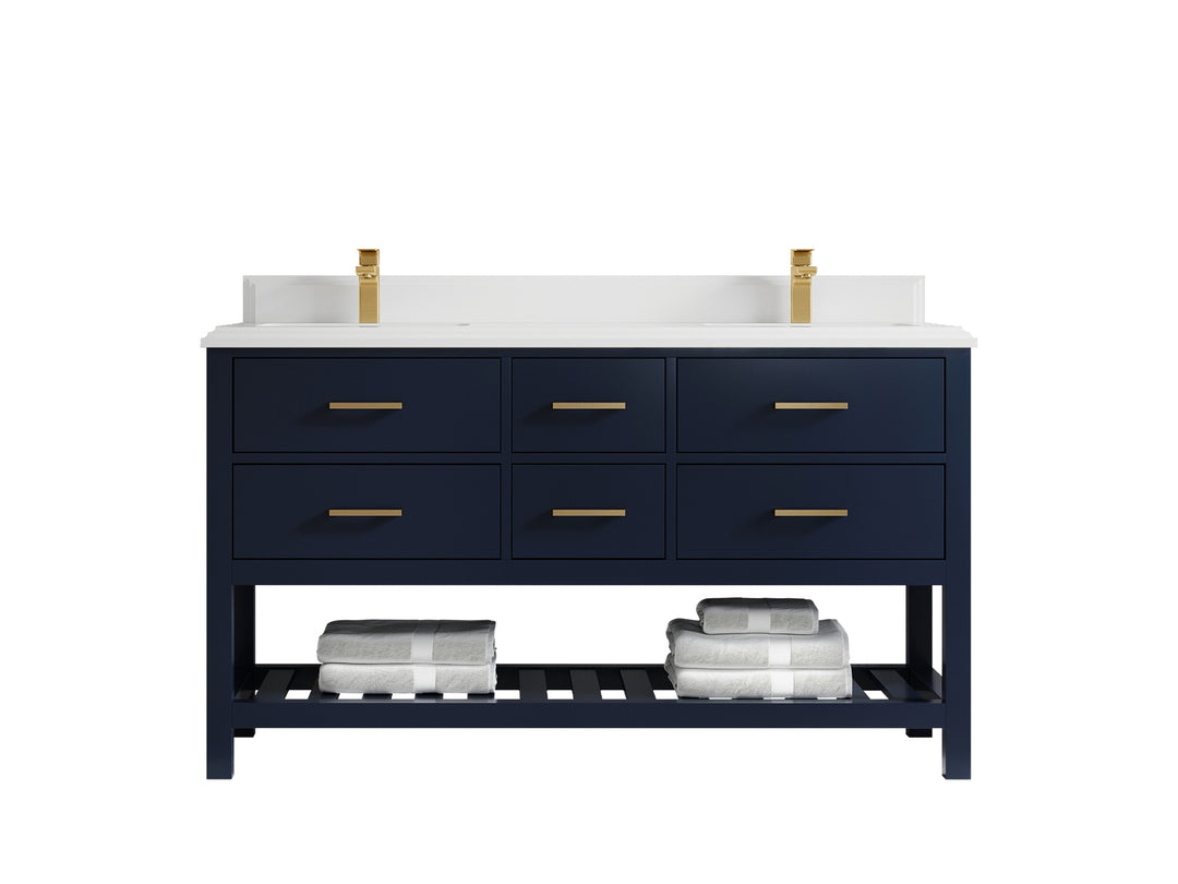 Parker 60 in. W x 22 in. D Double Sink Bathroom Vanity