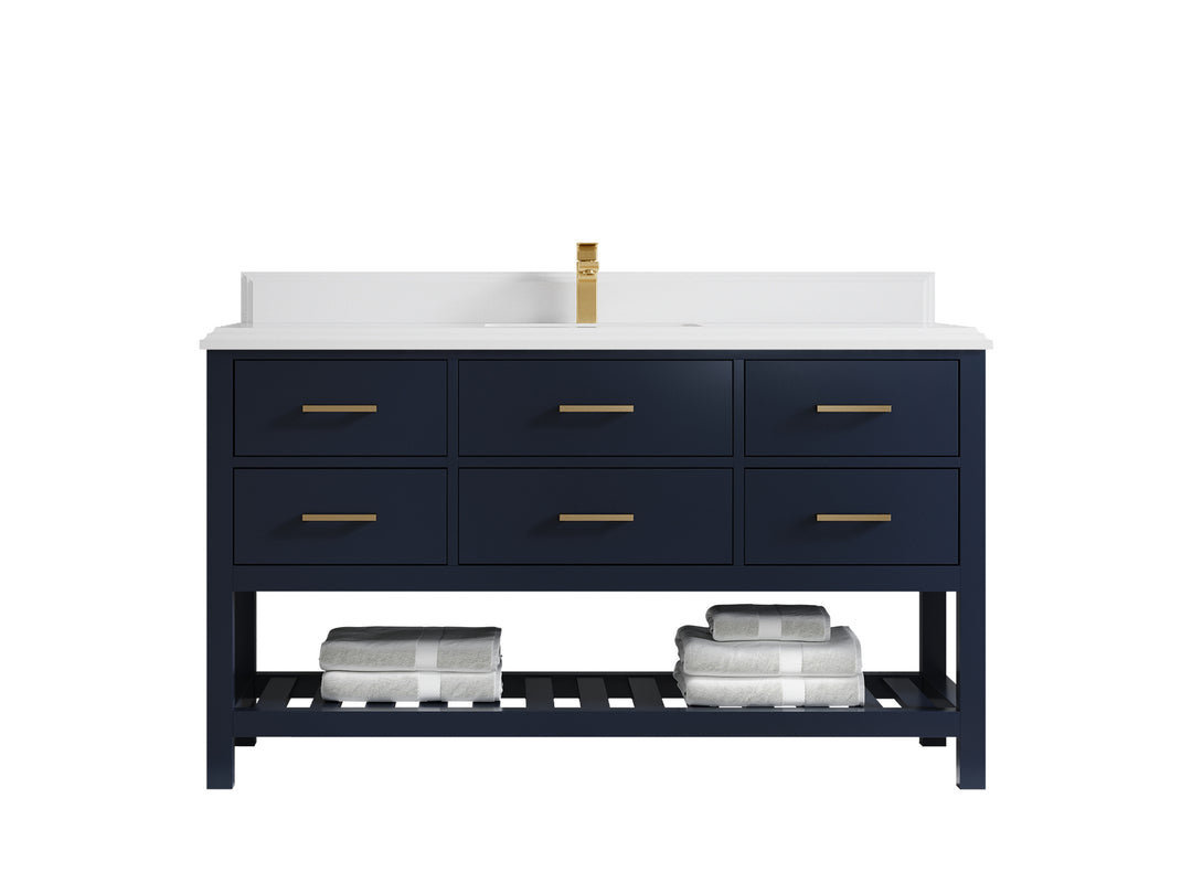 Parker 60 in. W x 22 in. D Single Sink Bathroom Vanity