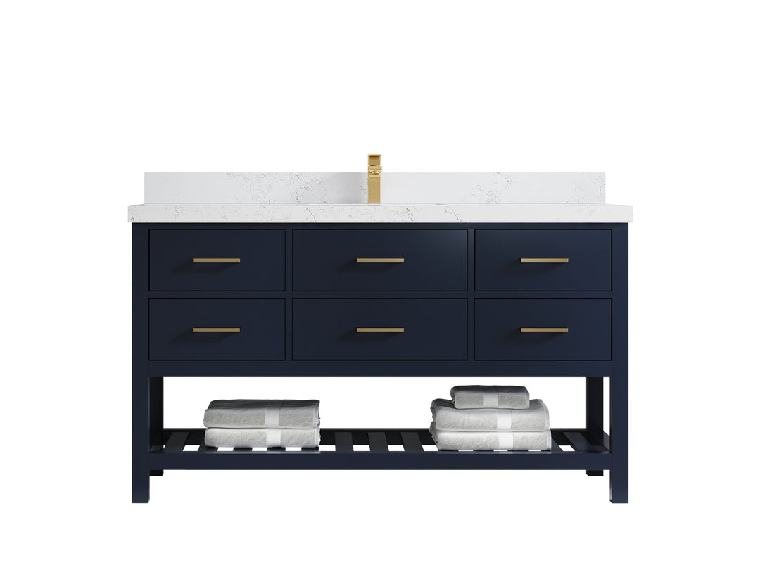 Parker 60 in. W x 22 in. D Single Sink Bathroom Vanity
