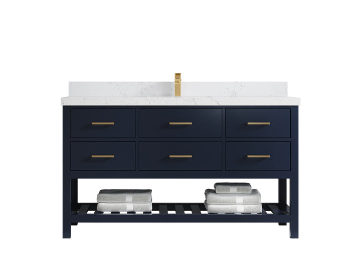 Parker 60 in. W x 22 in. D Single Sink Bathroom Vanity - photo 22
