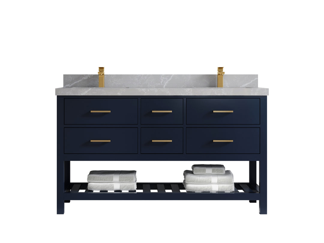 Parker 60 in. W x 22 in. D Double Sink Bathroom Vanity