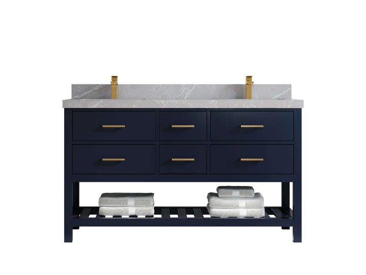 Parker 60 in. W x 22 in. D Double Sink Bathroom Vanity - photo 24