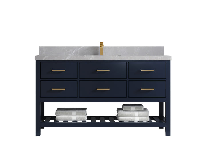 Parker 60 in. W x 22 in. D Single Sink Bathroom Vanity - photo 24