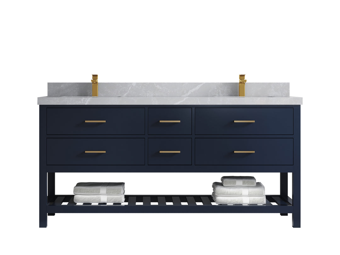 Parker 72 in. W x 22 in. D Double Sink Bathroom Vanity