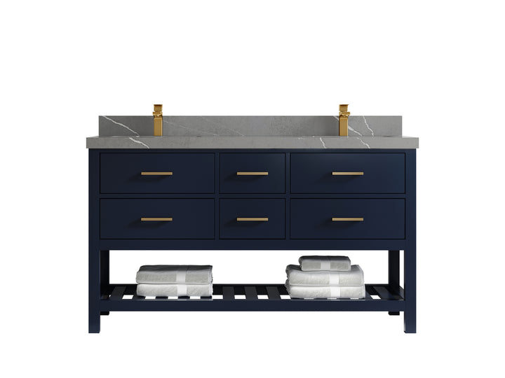Parker 60 in. W x 22 in. D Double Sink Bathroom Vanity - photo 26