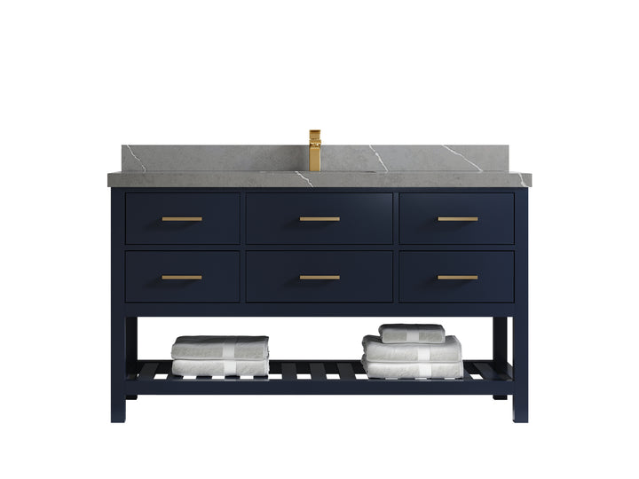 Parker 60 in. W x 22 in. D Single Sink Bathroom Vanity - photo 26