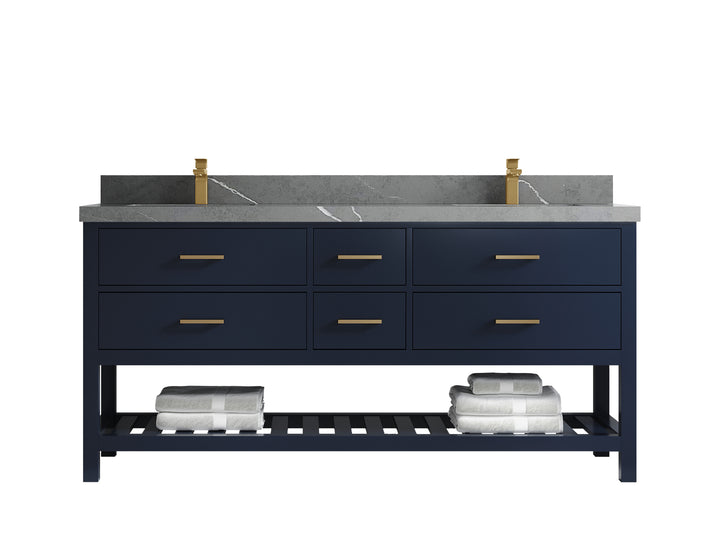 Parker 72 in. W x 22 in. D Double Sink Bathroom Vanity - photo 27