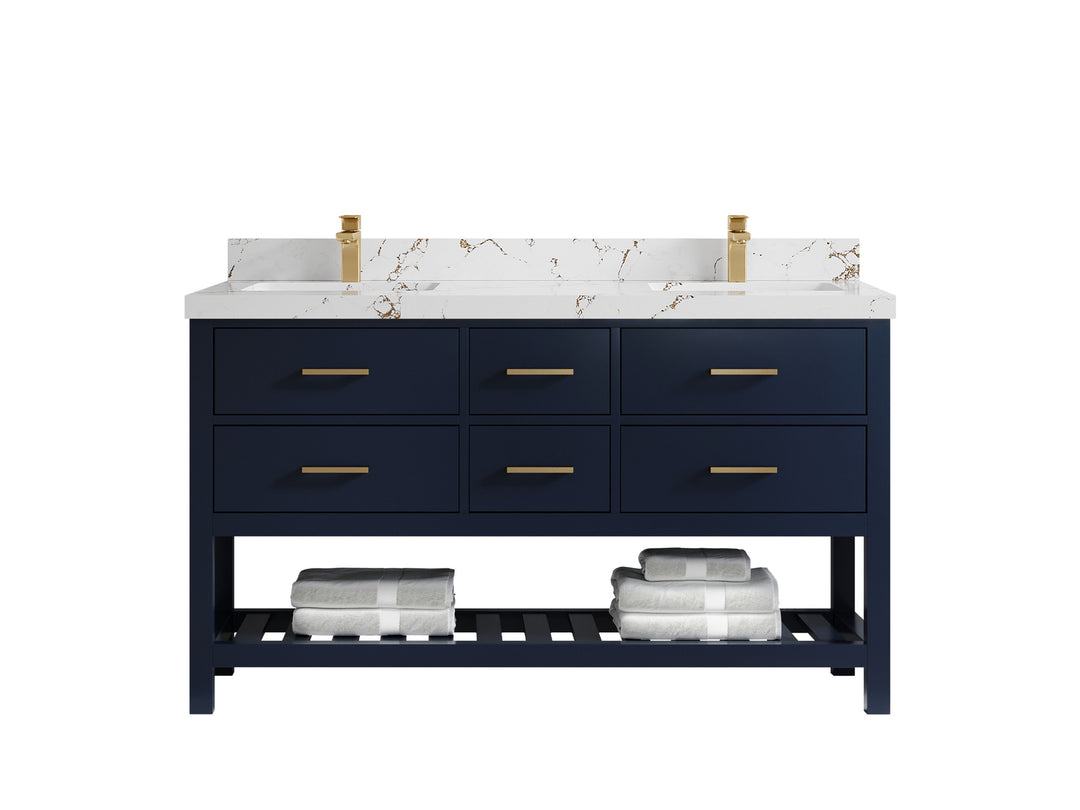 Parker 60 in. W x 22 in. D Double Sink Bathroom Vanity
