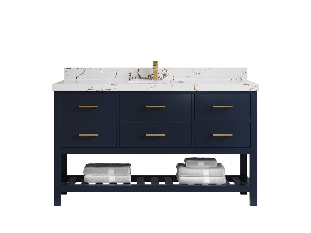 Parker 60 in. W x 22 in. D Single Sink Bathroom Vanity