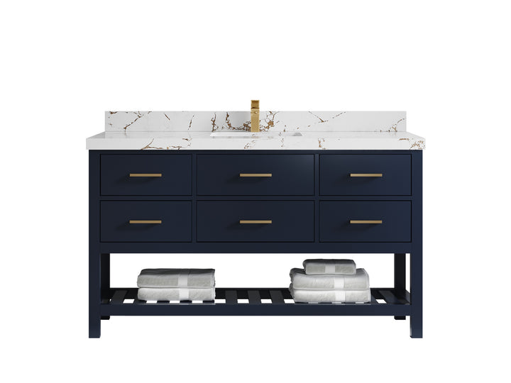 Parker 60 in. W x 22 in. D Single Sink Bathroom Vanity - photo 28