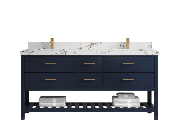 Parker 72 in. W x 22 in. D Double Sink Bathroom Vanity - photo 29