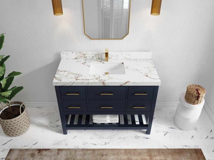 Parker 48 in. W x 22 in. D Single Sink Bathroom Vanity - photo 29