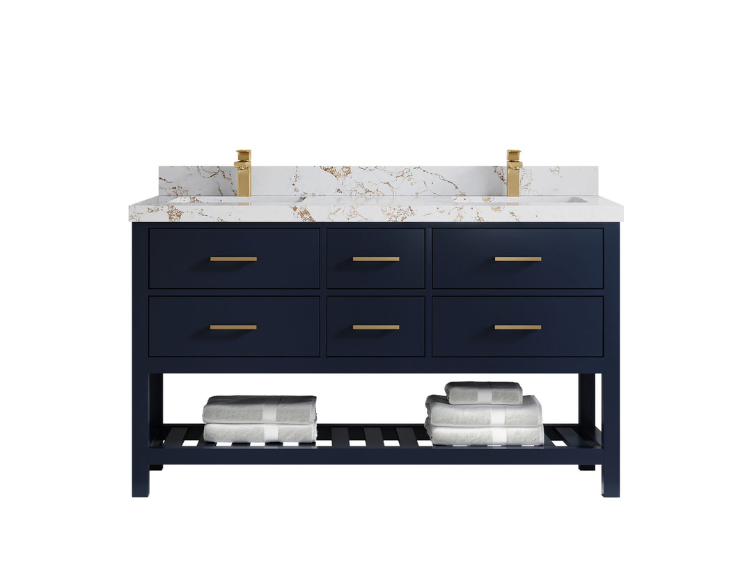 Parker 60 in. W x 22 in. D Double Sink Bathroom Vanity