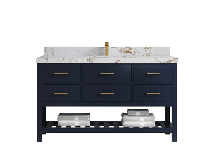 Parker 60 in. W x 22 in. D Single Sink Bathroom Vanity - photo 30