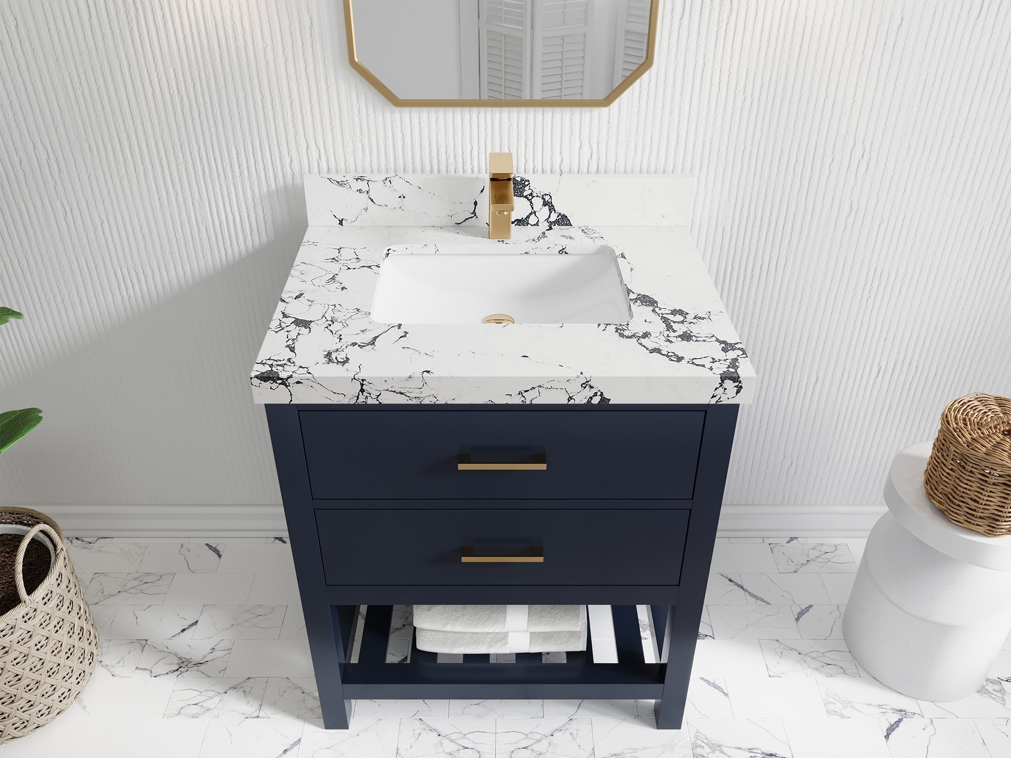 Parker 30 in. W x 22 in. D Single Sink Bathroom Vanity