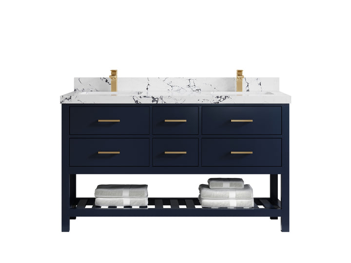 Parker 60 in. W x 22 in. D Double Sink Bathroom Vanity - photo 32