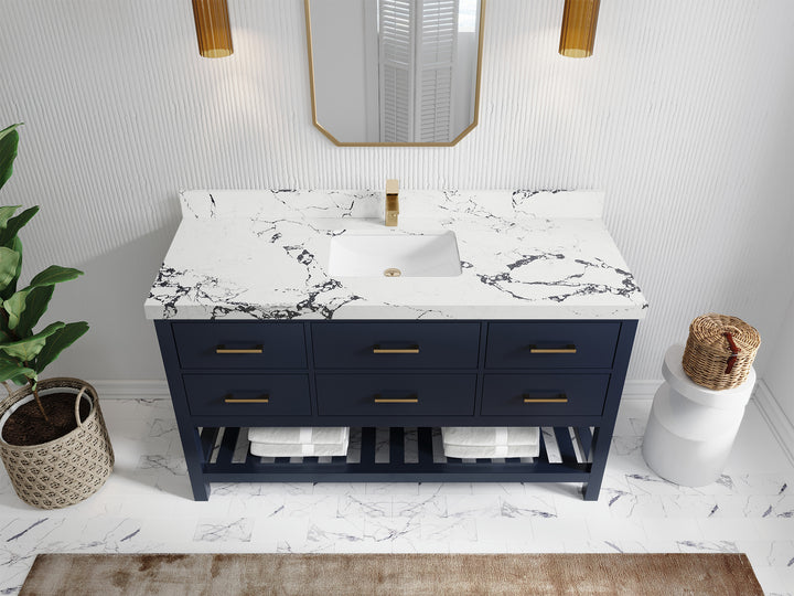 Parker 60 in. W x 22 in. D Single Sink Bathroom Vanity - photo 31