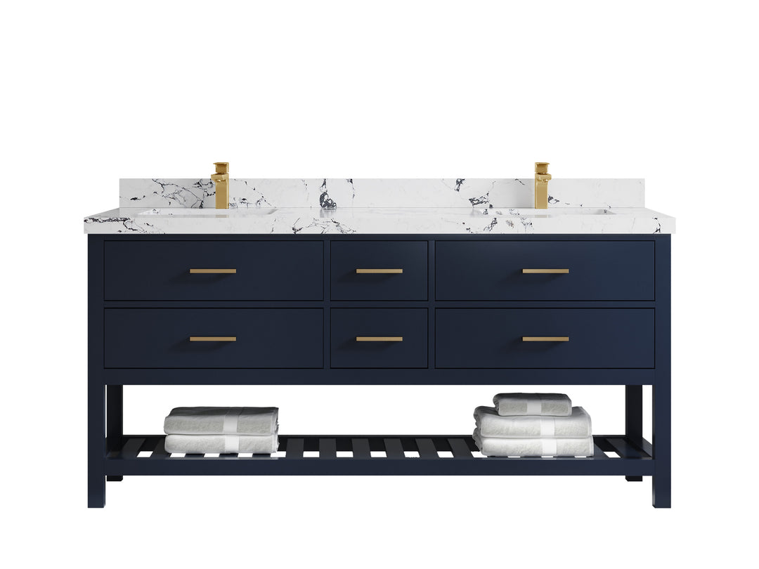 Parker 72 in. W x 22 in. D Double Sink Bathroom Vanity