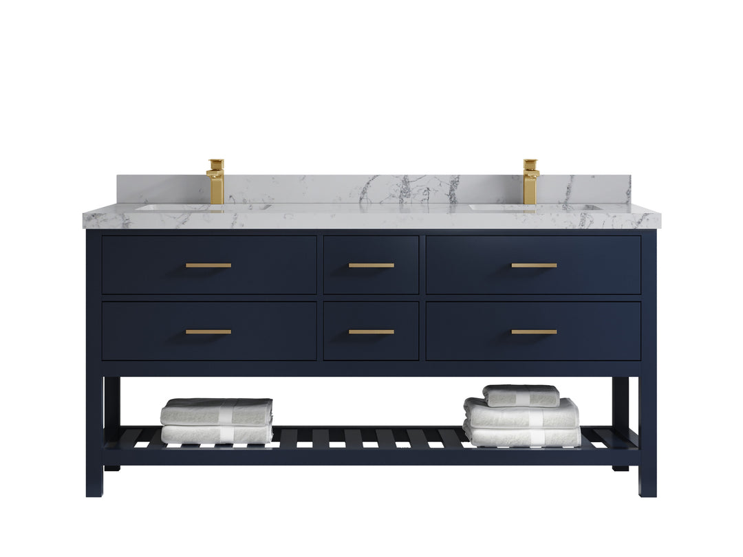 Parker 72 in. W x 22 in. D Double Sink Bathroom Vanity