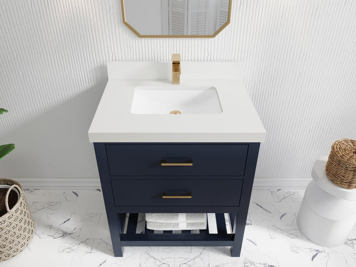 Parker 30 in. W x 22 in. D Single Sink Bathroom Vanity - photo 34