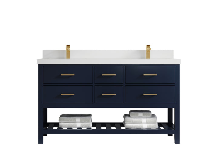 Parker 60 in. W x 22 in. D Double Sink Bathroom Vanity - photo 36