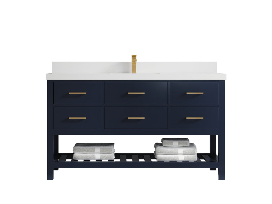 Parker 60 in. W x 22 in. D Single Sink Bathroom Vanity