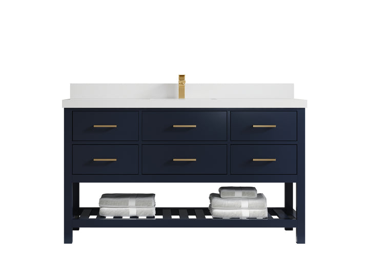 Parker 60 in. W x 22 in. D Single Sink Bathroom Vanity - photo 36