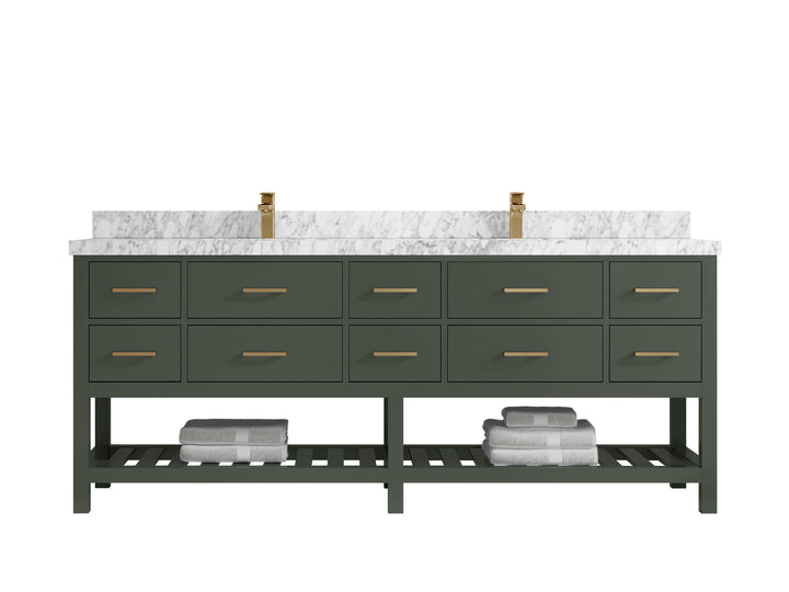 Parker 84 in. W x 22 in. D Double Sink Bathroom Vanity - photo 19