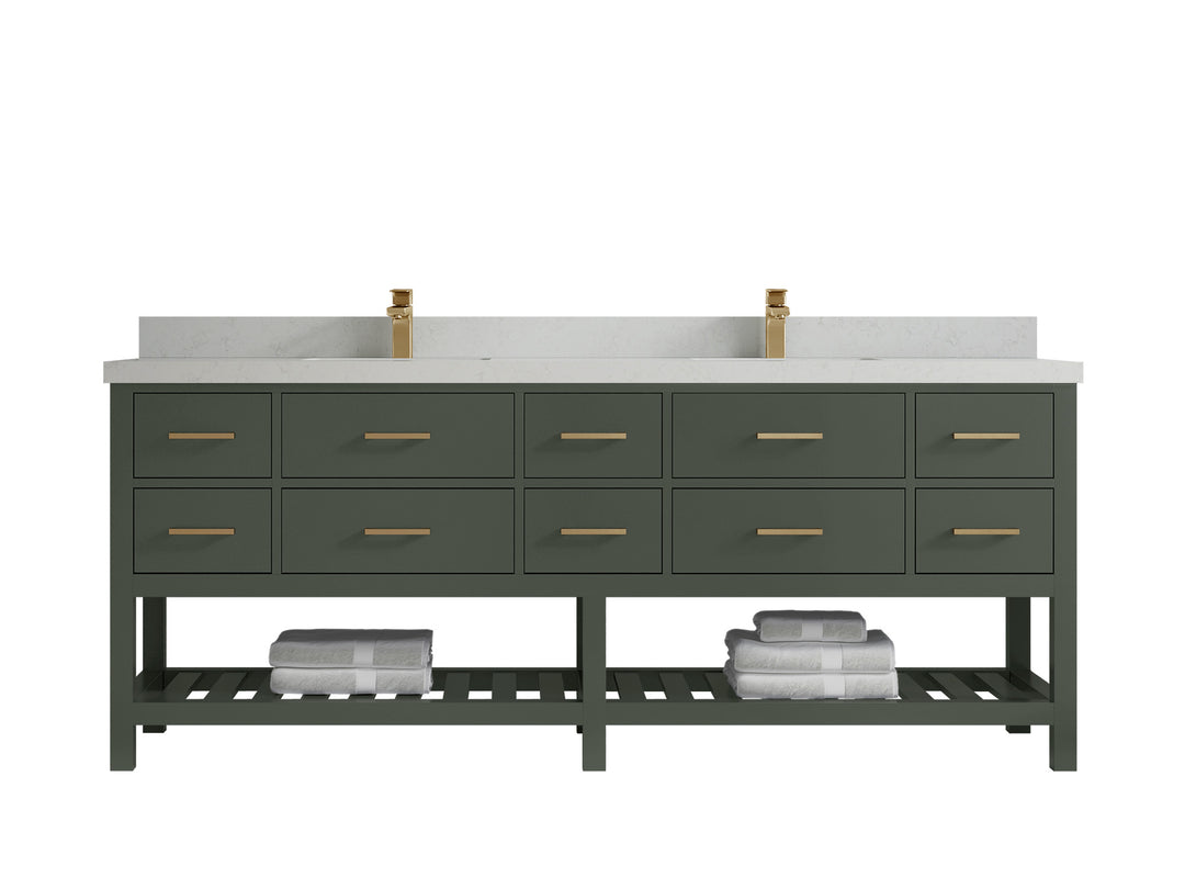 Parker 84 in. W x 22 in. D Double Sink Bathroom Vanity
