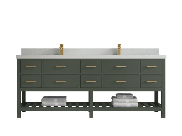 Parker 84 in. W x 22 in. D Double Sink Bathroom Vanity - photo 10
