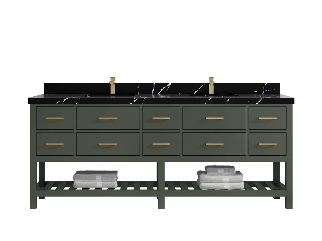 Parker 84 in. W x 22 in. D Double Sink Bathroom Vanity
