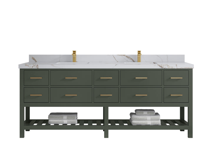 Parker 84 in. W x 22 in. D Double Sink Bathroom Vanity - photo 18