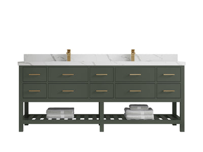 Parker 84 in. W x 22 in. D Double Sink Bathroom Vanity