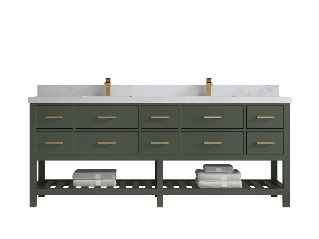 Parker 84 in. W x 22 in. D Double Sink Bathroom Vanity