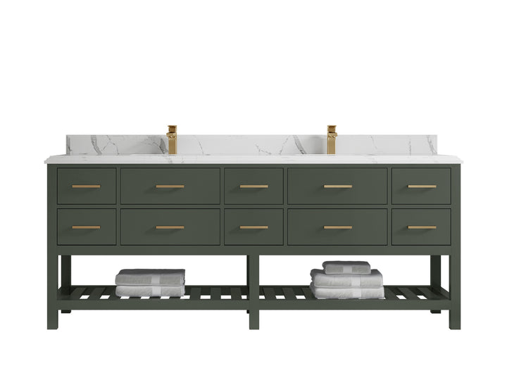 Parker 84 in. W x 22 in. D Double Sink Bathroom Vanity - photo 12