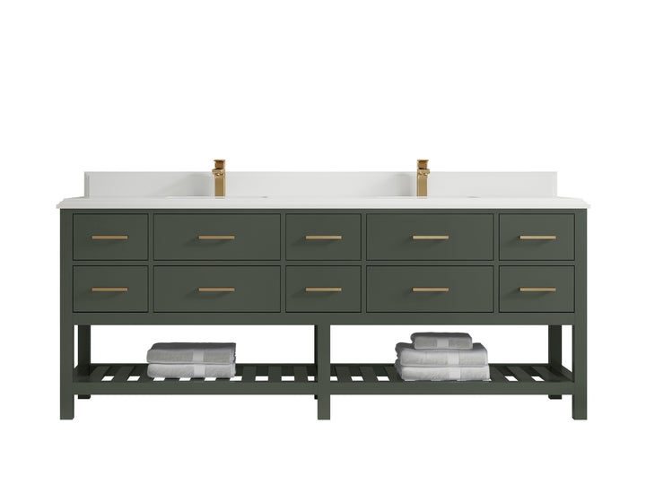 Parker 84 in. W x 22 in. D Double Sink Bathroom Vanity - photo 17