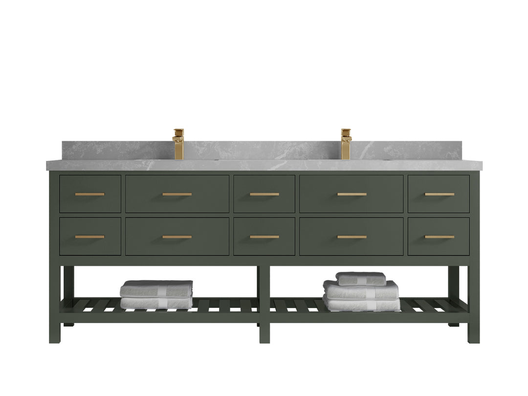 Parker 84 in. W x 22 in. D Double Sink Bathroom Vanity