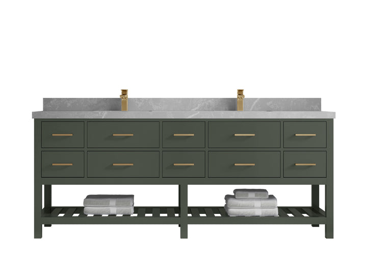 Parker 84 in. W x 22 in. D Double Sink Bathroom Vanity - photo 14