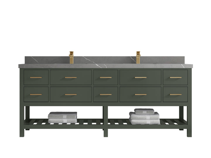 Parker 84 in. W x 22 in. D Double Sink Bathroom Vanity - photo 21