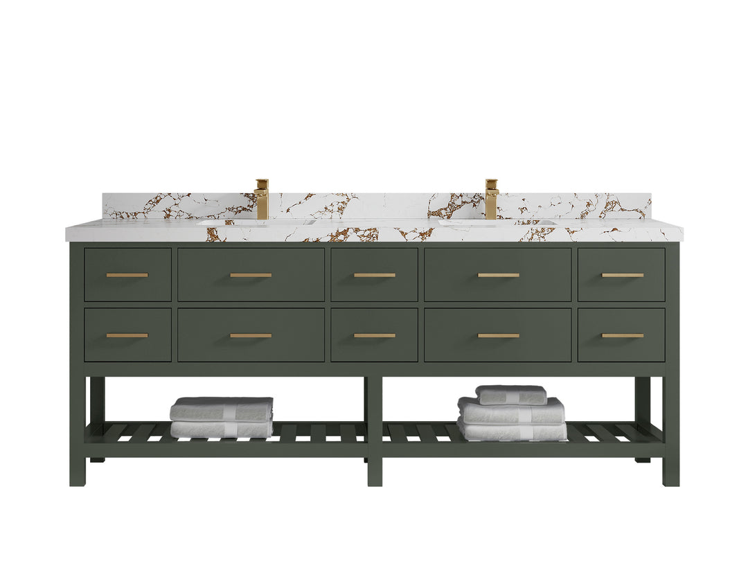 Parker 84 in. W x 22 in. D Double Sink Bathroom Vanity