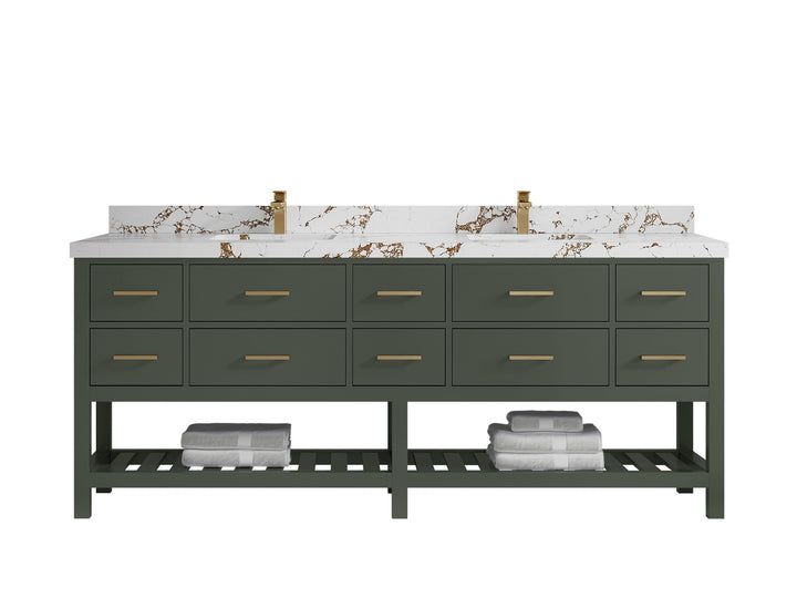 Parker 84 in. W x 22 in. D Double Sink Bathroom Vanity - photo 24