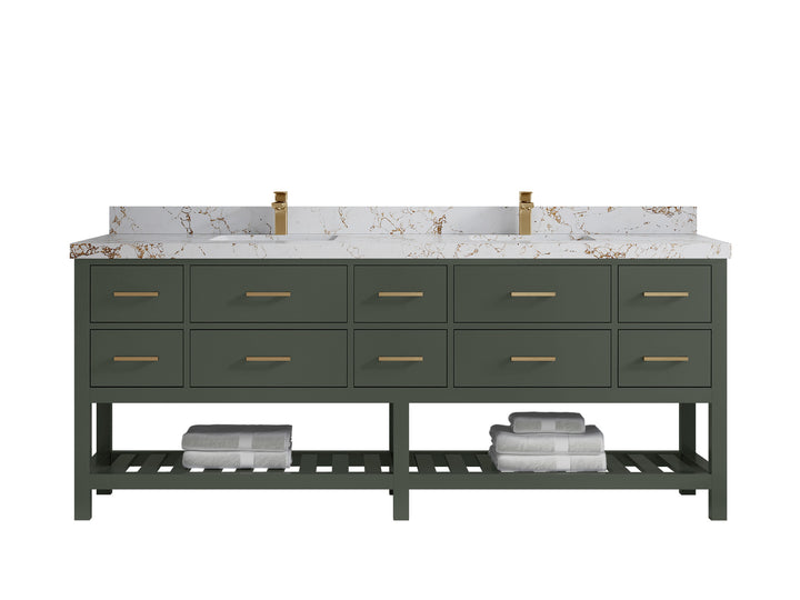 Parker 84 in. W x 22 in. D Double Sink Bathroom Vanity - photo 23