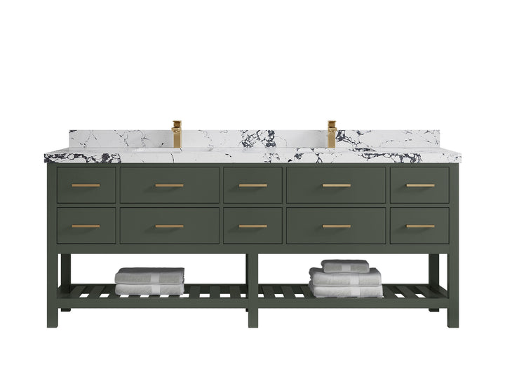 Parker 84 in. W x 22 in. D Double Sink Bathroom Vanity - photo 25
