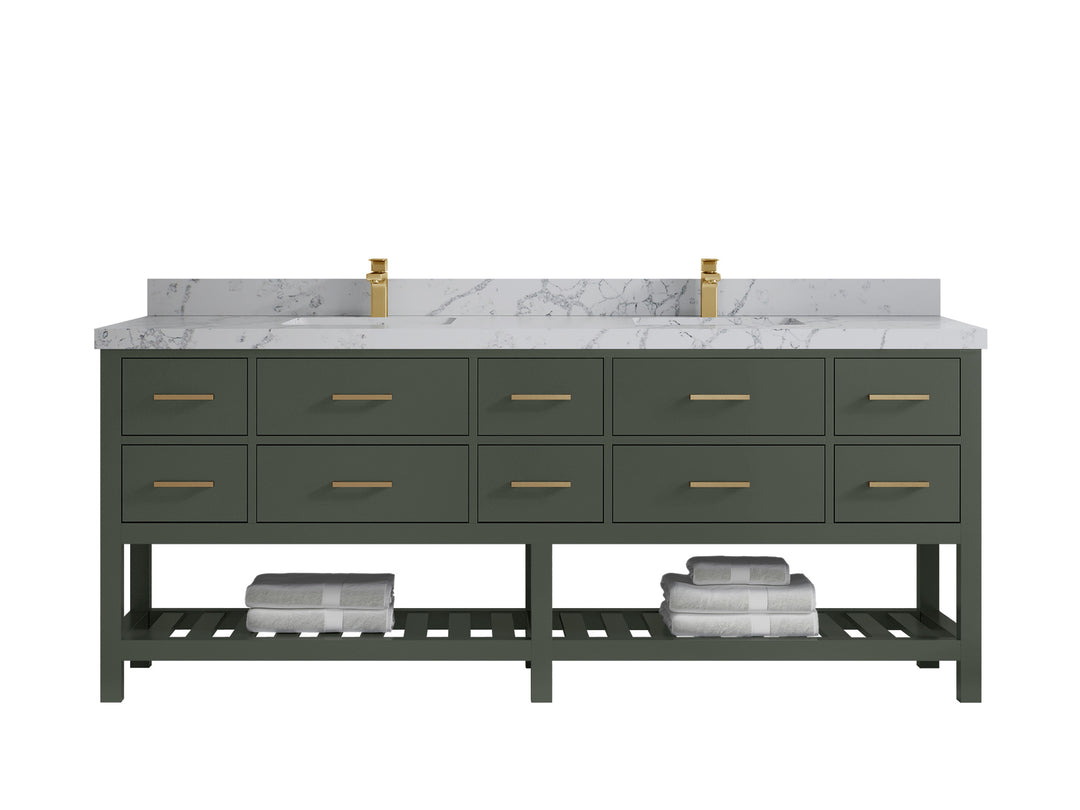 Parker 84 in. W x 22 in. D Double Sink Bathroom Vanity