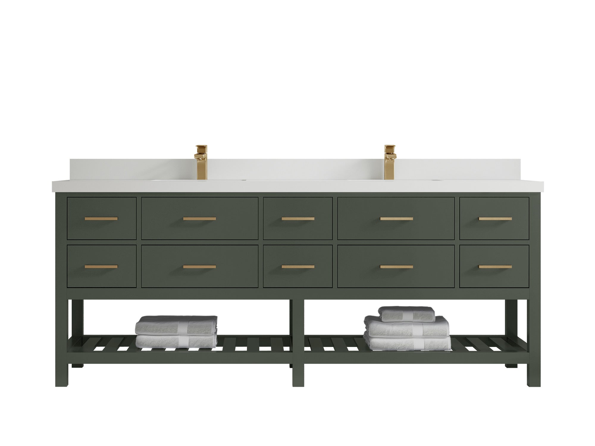 Parker 84 in. W x 22 in. D Double Sink Bathroom Vanity