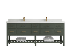 Parker 84 in. W x 22 in. D Double Sink Bathroom Vanity - photo 26