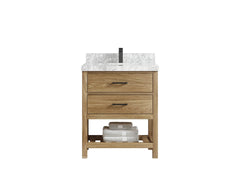 Parker Teak Wood 30 in. W x 22 in. D Single Sink Bathroom Vanity - photo 10