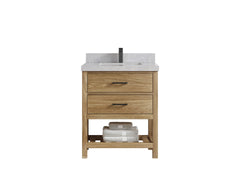 Parker Teak Wood 30 in. W x 22 in. D Single Sink Bathroom Vanity - photo 13