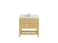 Parker Teak Wood 36 in. W x 22 in. D Center Sink Bathroom Vanity - photo 20
