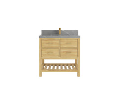 Parker Teak Wood 36 in. W x 22 in. D Center Sink Bathroom Vanity - photo 26